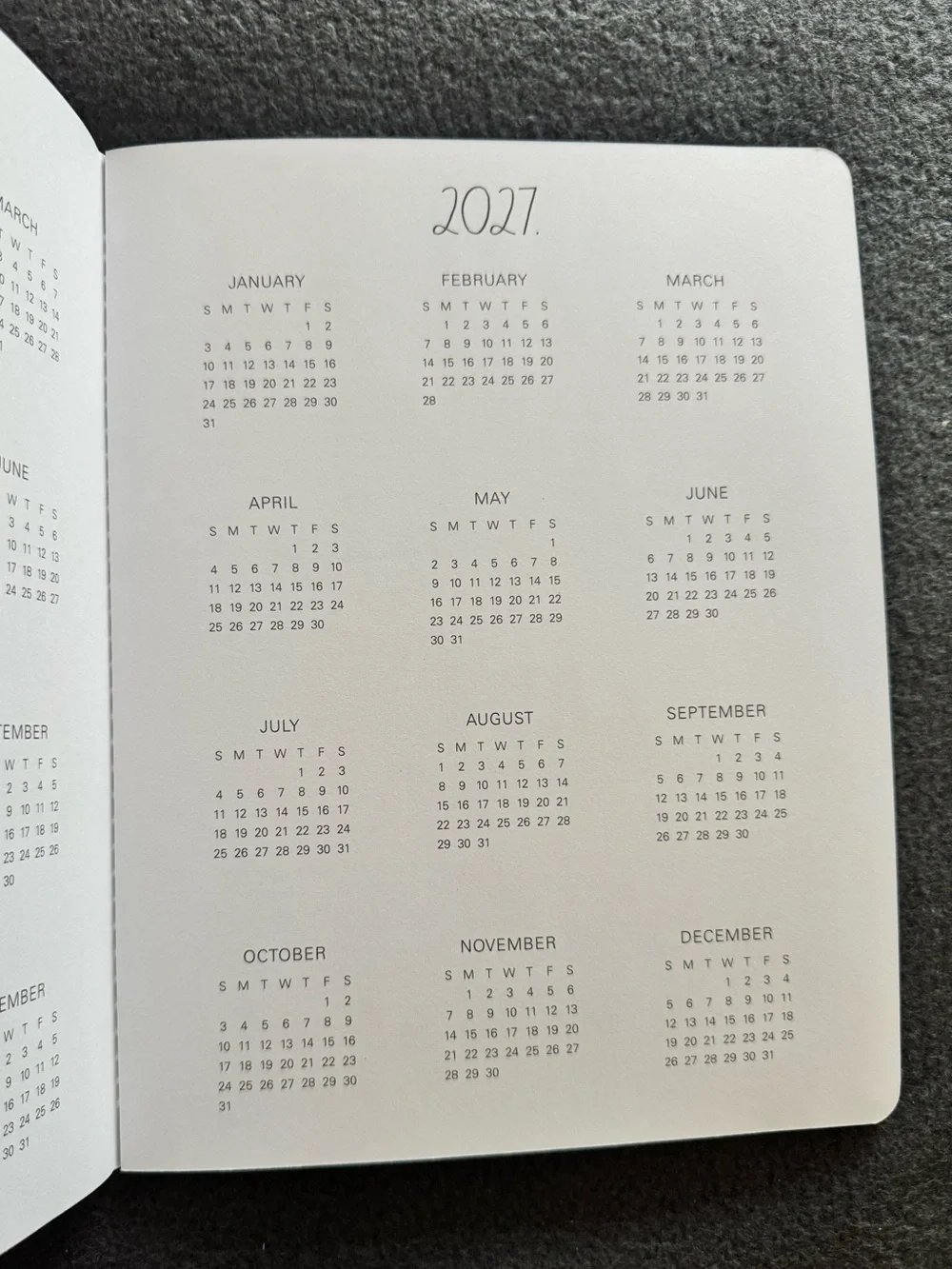 Rae Dunn 2027 Monthly Planner